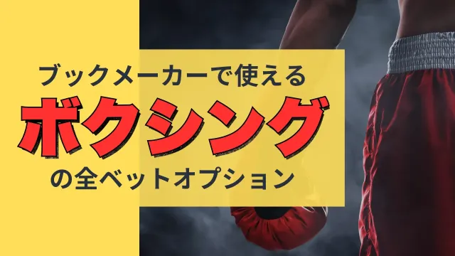 ブックメーカーが用意しているボクシングの全てのベットオプションを解説